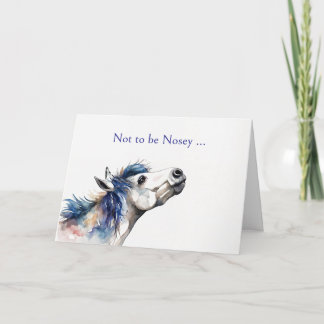 Cartão De Festividades Pensamento de Cavalo em Você Bonita e Engraçada