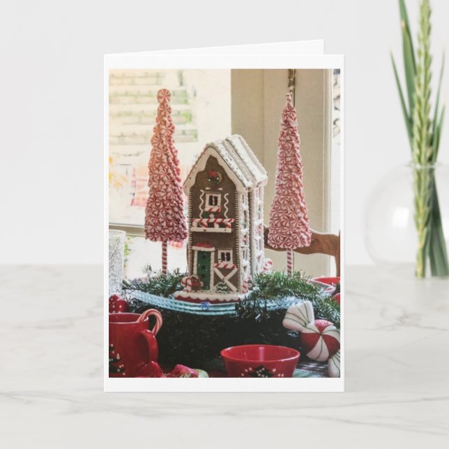 CARTÃO DE FESTIVIDADES PENSANDO EM "BONS AMIGOS NO NATAL" (Frente)