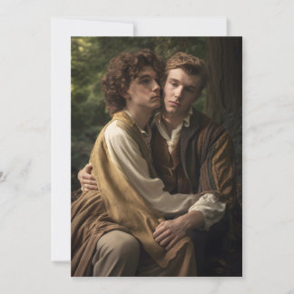 Cartão De Festividades Pensando em seu Casal masculino