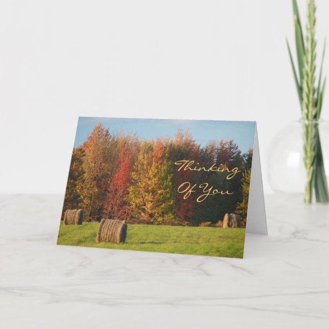 Cartão De Festividades Pensando Em Você (Frente)