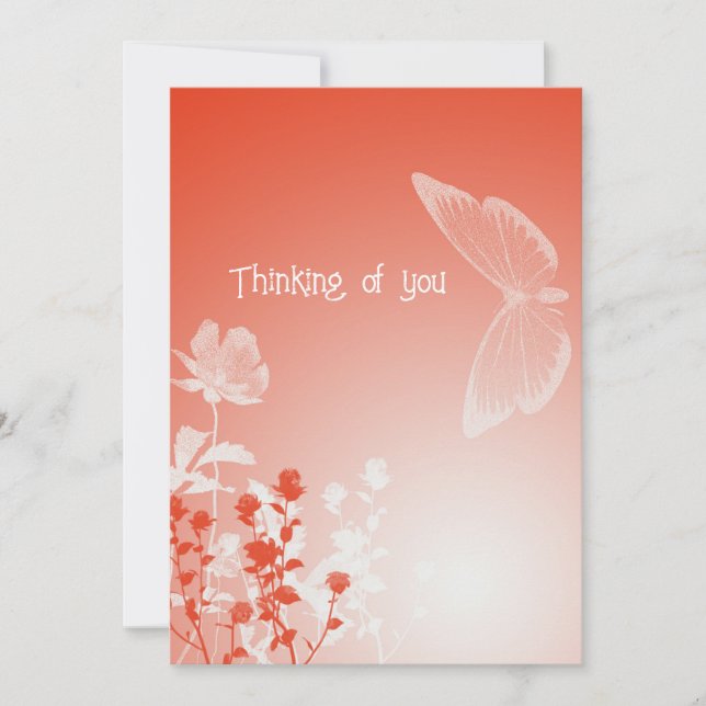 Cartão De Festividades Pensando em você (Frente)