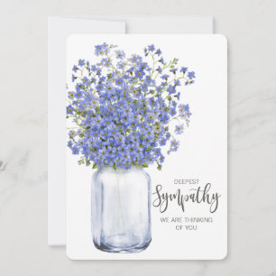 Cartão De Festividades pensando em você condolências enlutadas amadas