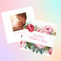 Peônias Rosa Feliz Dia das Mães