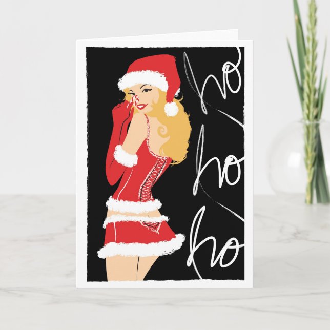 Cartão De Festividades Peppermint Peek notecard (Frente)