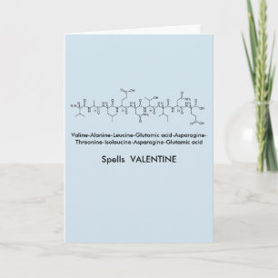 Cartão De Festividades Peptide Valentine Card