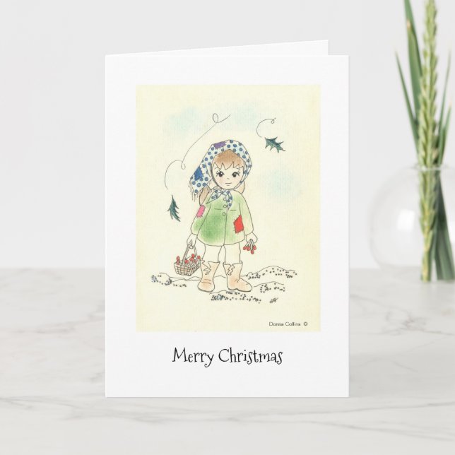 Cartão De Festividades Pequenas Festas de Meninas (Frente)