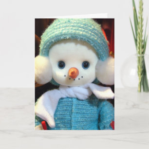 Cartão De Festividades Pequeno Snowman