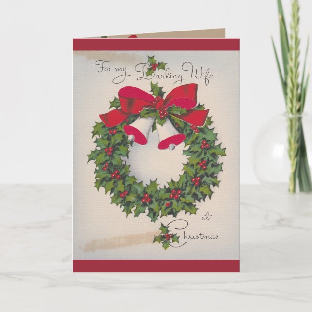 Cartão De Festividades Perfect Card For Your Beautiful Wife (Frente)