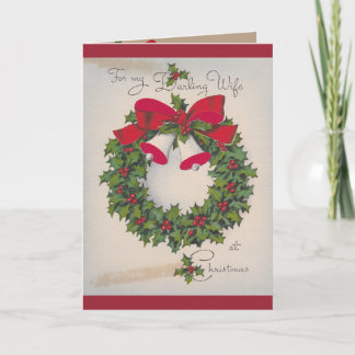 Cartão De Festividades Perfect Card For Your Beautiful Wife