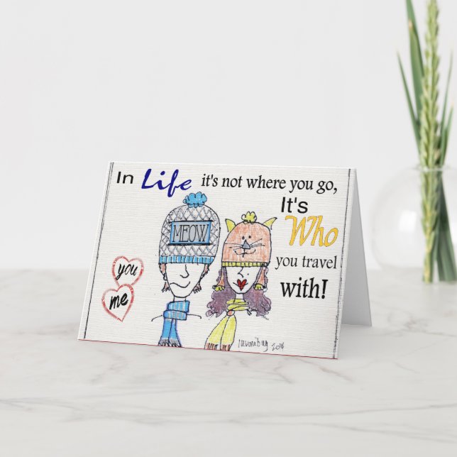 Cartão De Festividades Perfect Match Couples (Frente)