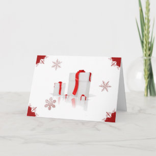 Cartão De Festividades Perfect Presents on White Background