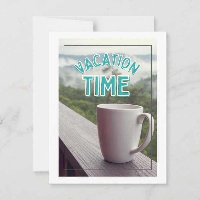 Cartão De Festividades período de férias (Frente)