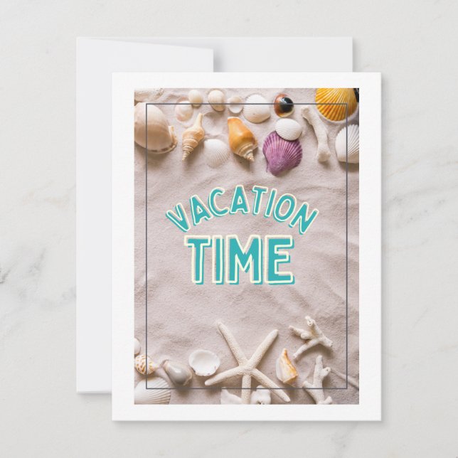 Cartão De Festividades período de férias (Frente)