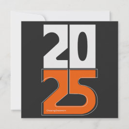 Cartão De Festividades Perseguir sonhos em 2025