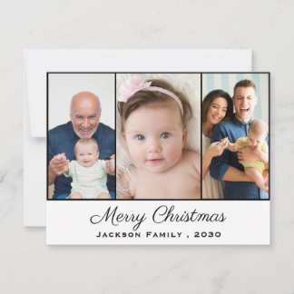 Cartão De Festividades Personalised Grandad Cute Photo Christmas Holiday