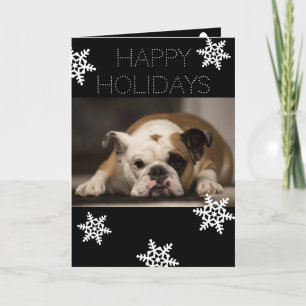 Cartão De Festividades Personalizado Do Natal Do Cão