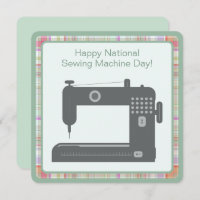Personalizado Elegante Feliz Sewing Machine Day DY