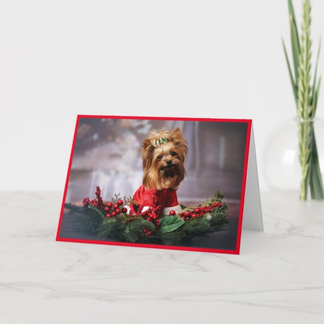Cartão De Festividades Personalizar Foto Pet Carregar Nomes De Adicionar  (Frente)