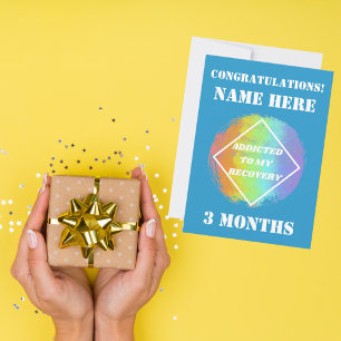 Cartão De Festividades Personalizar Nome/Aniversário de Recuperação Vicia