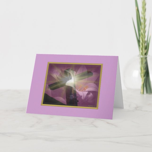 Cartão De Festividades Personalizar simpatia ou placa de Páscoa (Frente)