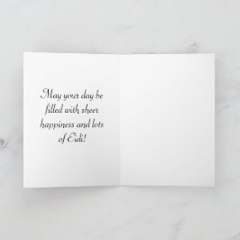 Cartão De Festividades Personalize a placa de eid verde clara Eid Mubarak