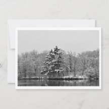 Personalize Inverno Sempre Verde em Preto e Branco