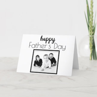 Cartão De Festividades Personalize Names & Photo Template, Father's Day