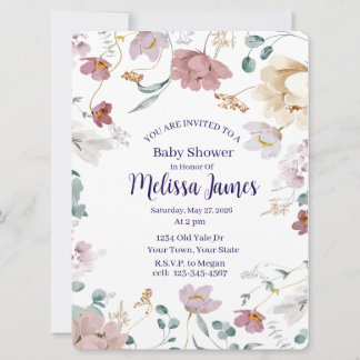 Cartão De Festividades Personalized Baby Shower Invitation