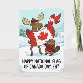 Cartão De Festividades Personalized Card National Flag of Canada Day