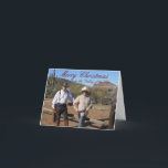 Cartão De Festividades Personalized Christmas Card from Valley of the Sun<br><div class="desc">Create your own personalized Christmas Card with your image,  your club logo and your name or alias.</div>