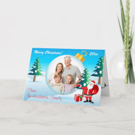 Cartão De Festividades Personalized Christmas Ornament Photo Card