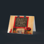 Cartão De Festividades Personalized Deck the Halls - Greeting Card<br><div class="desc">Deck the Halls in the Vice President's Residence located on the grounds of the United States Naval Observatory (USNO), in northwestern Washington, D.C. Here’s a framed chalkboard in their foyer, displaying the theme this year: “Deck the Halls.” Throughout the house, each room is decked out with ornaments, wreaths and other...</div>