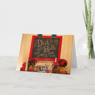 Cartão De Festividades Personalized Deck the Halls - Greeting Card