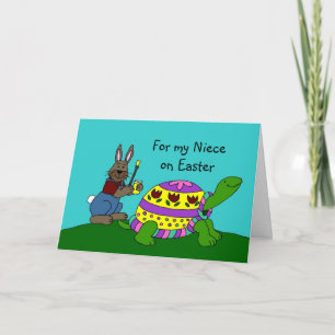 Cartão De Festividades Personalized Easter card with a turtle