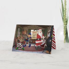 Cartão De Festividades Personalized From Santa's Workshop