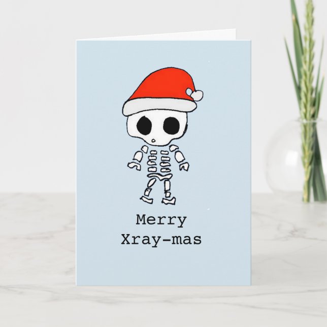 Cartão De Festividades Personalized funny 'merry x-raymas' (Frente)