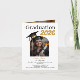 Cartão De Festividades Personalized Graduation Party Photo Invitation Car