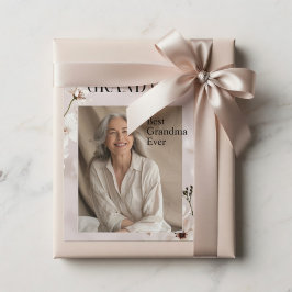Cartão De Festividades Personalized Grandma Photo | Best Grandma Ever