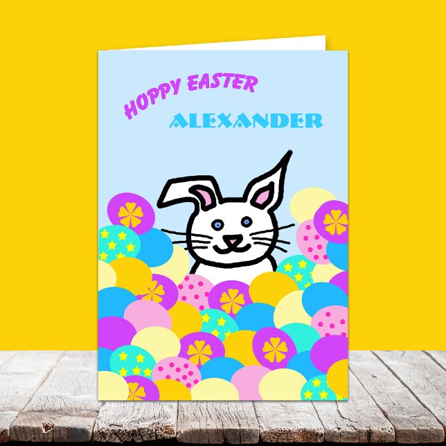 Cartão De Festividades Personalized Letter Card from the Easter Bunny (Criador carregado)