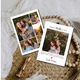 Cartão De Festividades Personalized Mother’s Day Photo Card From Daughter