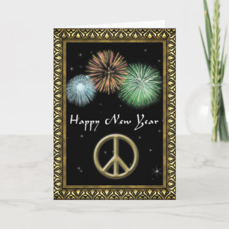 Cartão De Festividades Personalized New Year Greeting Card