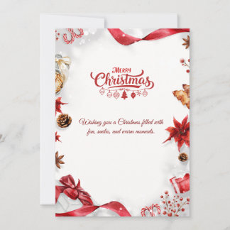 Cartão De Festividades Personalized Non-Folded Christmas Card