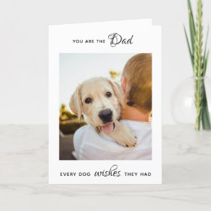 Cartão De Festividades  Personalized Pet Photo Dog Dad Father's Day 