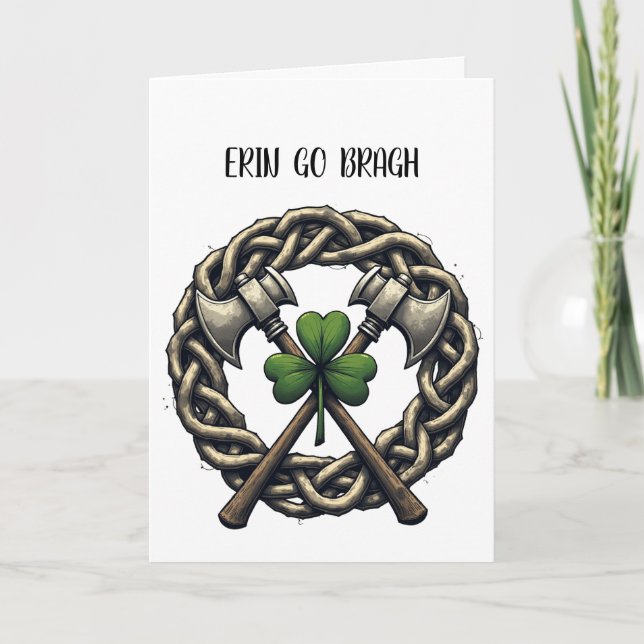 Cartão De Festividades Personalized St. Patrick's Day Card (Frente)
