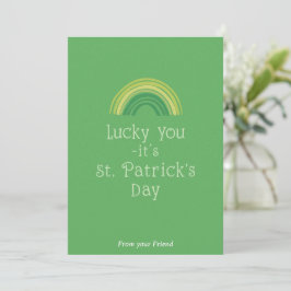 Cartão De Festividades Personalized St Patrick's Day Holiday Card