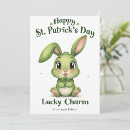 Cartão De Festividades Personalized St Patrick's Day Holiday Card