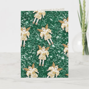 Cartão De Festividades Personalized Tinsel Martzkin Greeting Card