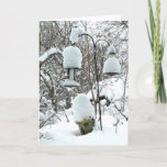 Cartão De Festividades Personalized Wisconsin Wintry Snow Christmas Card<br><div class="desc">Personalized Wisconsin Wintry Snow Christmas Card</div>