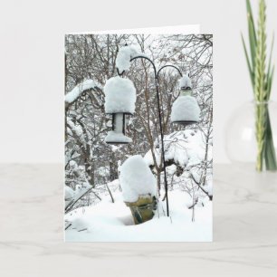Cartão De Festividades Personalized Wisconsin Wintry Snow Christmas Card