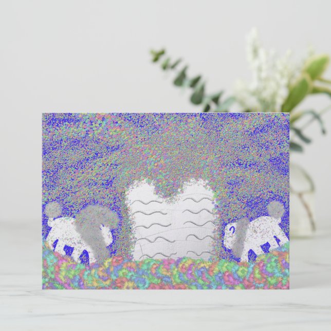 Cartão De Festividades Pesach Passover Lion of Judah (Em pé/Frente)